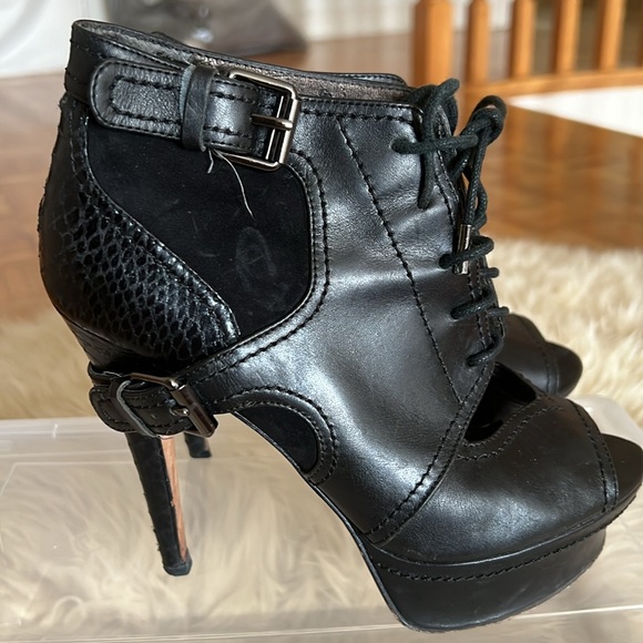 Sam Edelman open-toe lace-up ankle boots - Picture 5 of 13